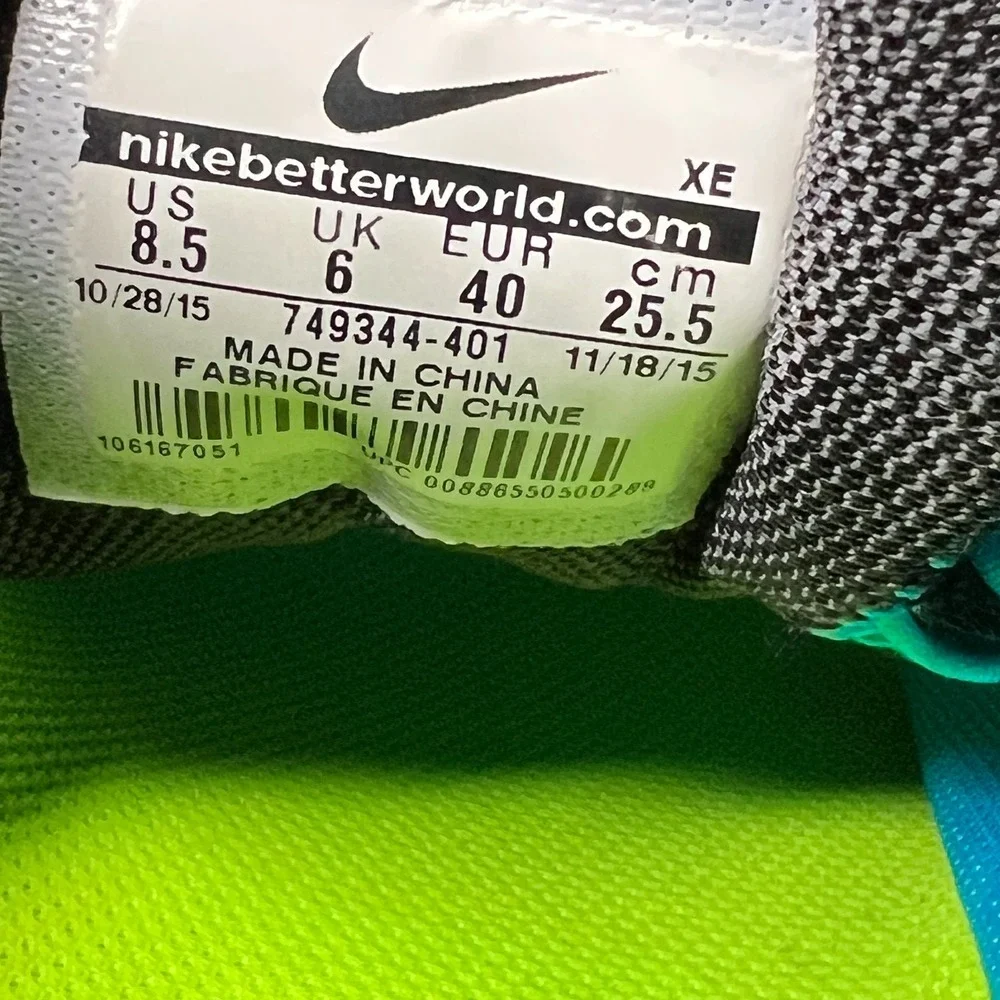 Nike Air‎ Zoom Pegasus 32 749344-401 Womens 8.5 Running Shoes Gamma Blue Sneaker